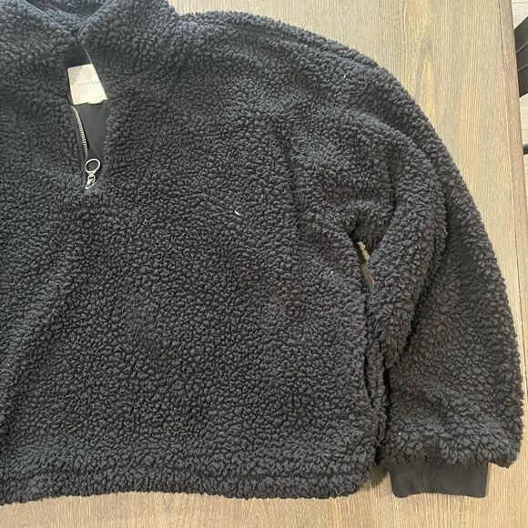 Thread and Supply Blace Fleece Sherpa Cropped Jacket Size XXL - Picture 3 of 10